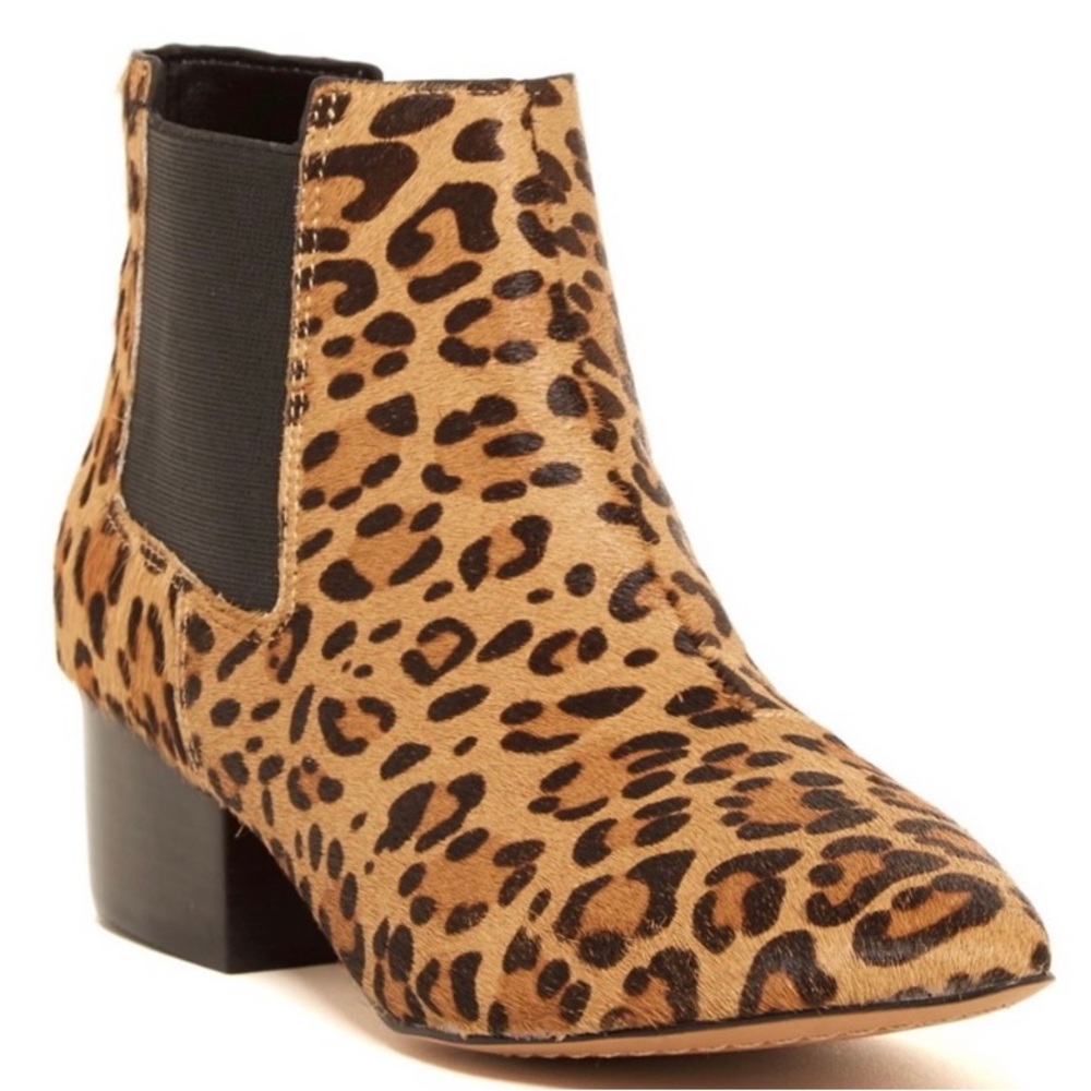 French Connection Ronan Calf Hair Leopard Bootie 8